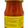 ajvar, czyli pasta z papryki i bakłażana z przyprawami, używana jako smarowidło, lub dodatek do dań, w szklanym słoiku
