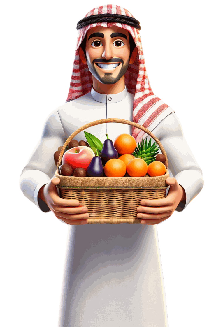 arabskie owoce, kosz owocow, arabskie smakolyki